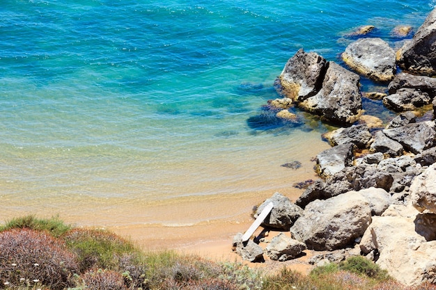 Rocca di San NicolaAgrigentoSicilyイタリアの近くの海のビーチ