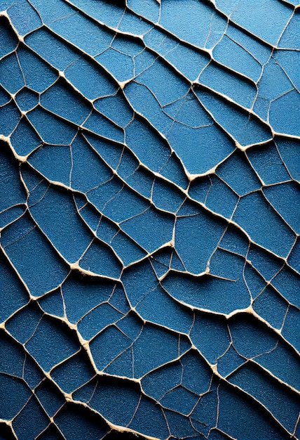 Sea blue cracked surface abstract background