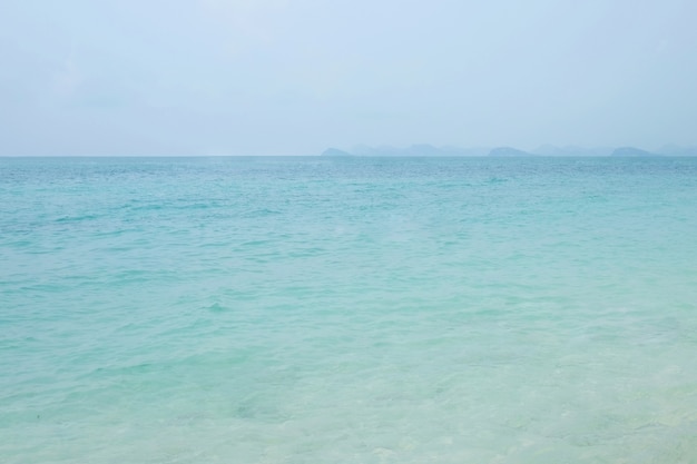 Sea and blue sky background, natural landscape