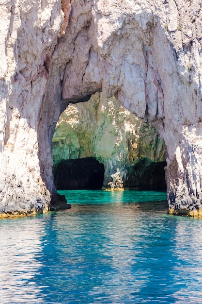 Sea caves on Zakynthos