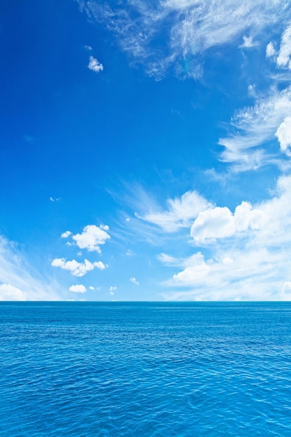 Sea and cloudy sky