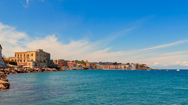 Sea coast in the island of ischia