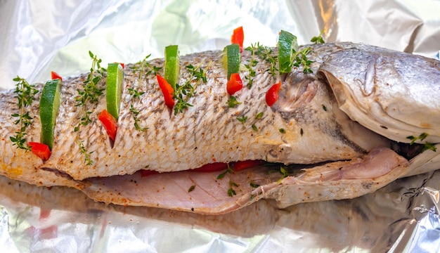 Sea fish known as croaker Argyrosomus regius