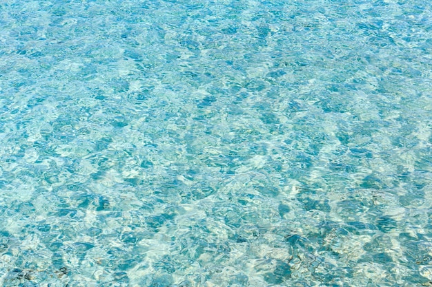 Superficie dell'acqua corrente del mare