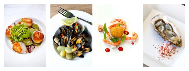 Sea food dishes