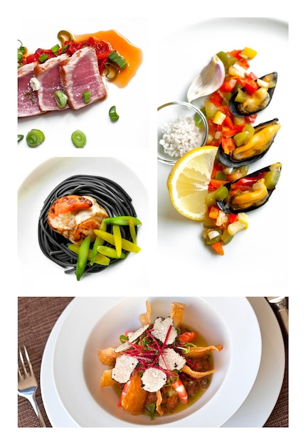 Sea food dishes