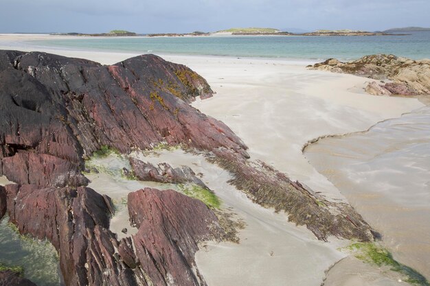 Glassillaun Beach의 바다, Connemara, 골웨이, 아일랜드