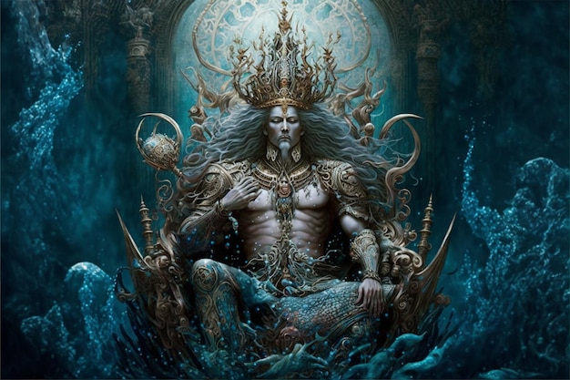 The sea god of the sea