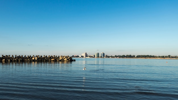 The sea and hotels