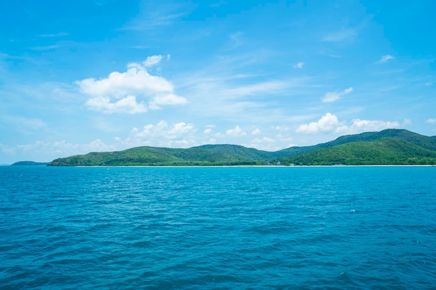 海と島の背景