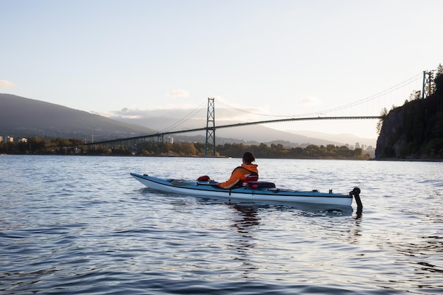 Sea Kayaking near Lions Gate Bridge