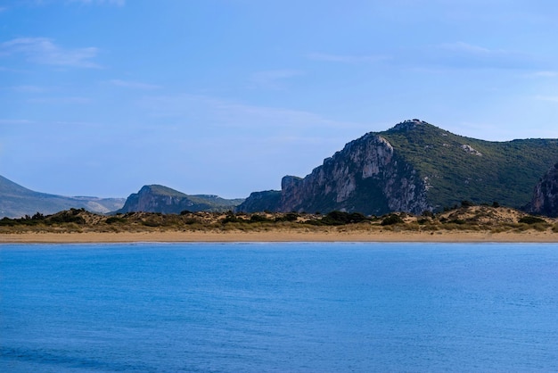 Sea landscape overlooking the coast