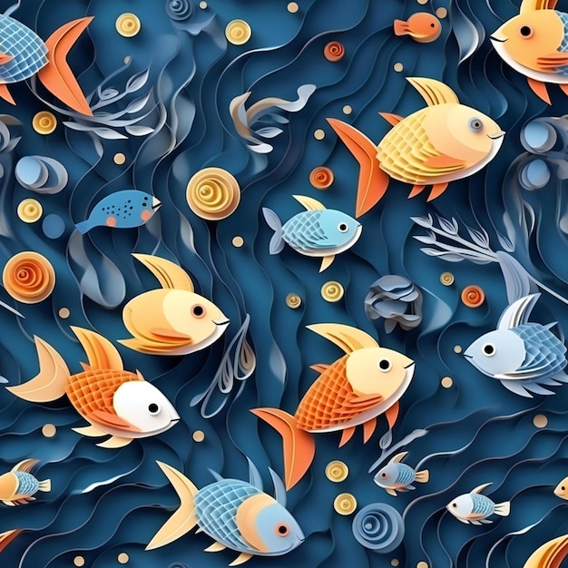 Sea life tile