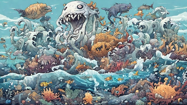 Sea Monster Background Very Creepy