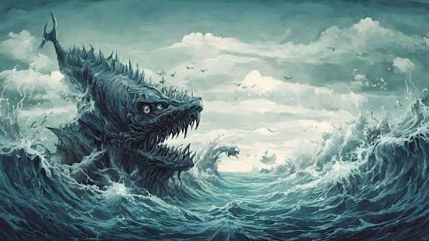 Sea Monster Background Very Creepy