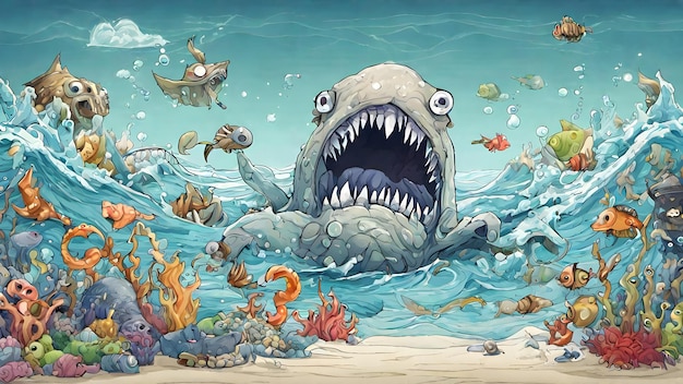 Sea Monster Background Very Creepy