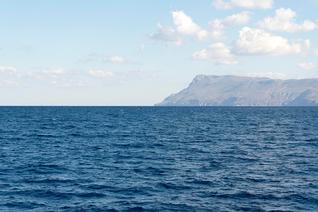 The sea and the mountains of Crete