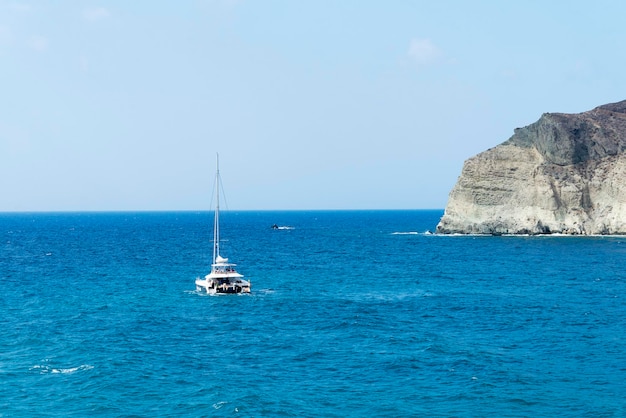 The sea and the mountains of Crete