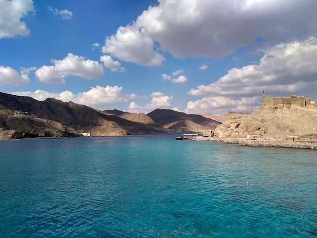 Sea and mountains view