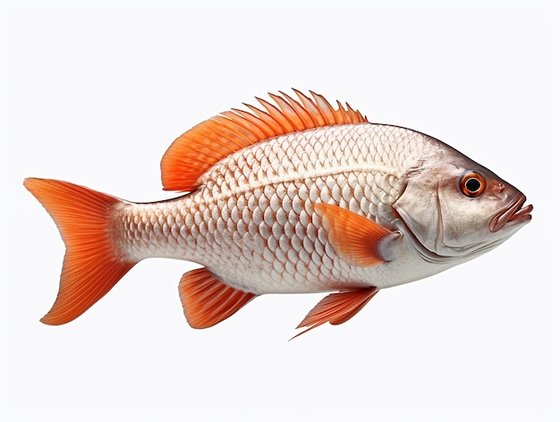 Sea ocean fish with white background