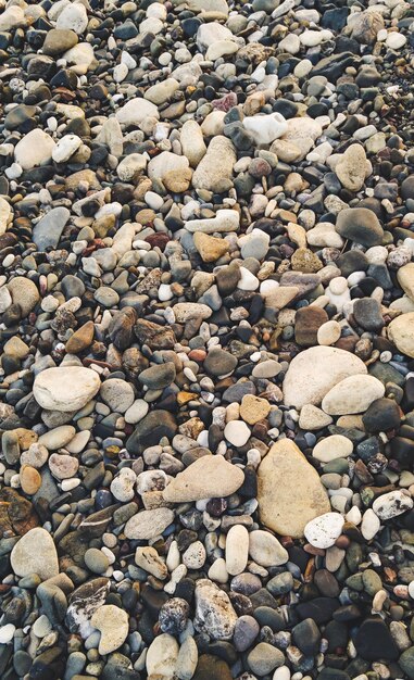 海の小石の背景