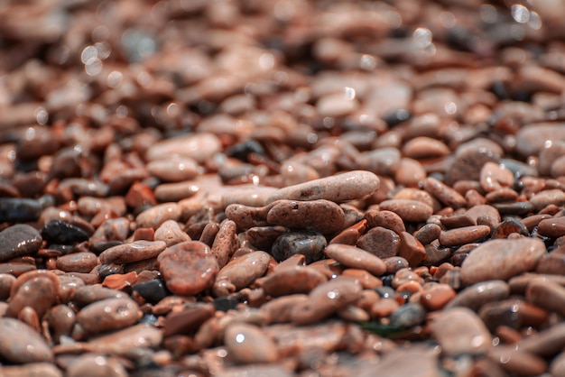 Sea pebble background