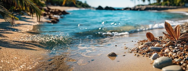 海 小石のビーチ 海洋 生成 AI