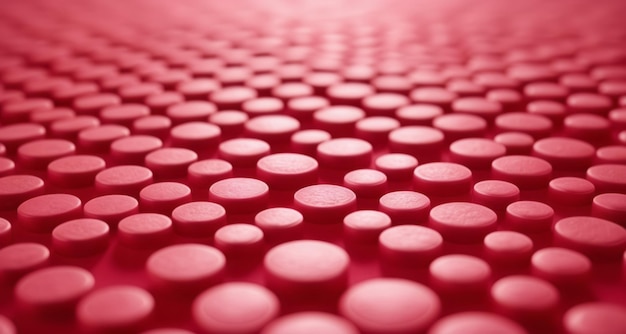 A sea of red pills a symbol of choice and power