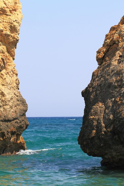 Sea rocks in Greece