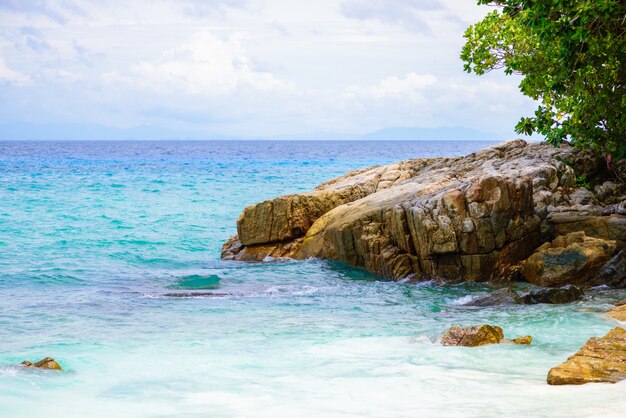 Sea scape from viewpoint at Tachai island