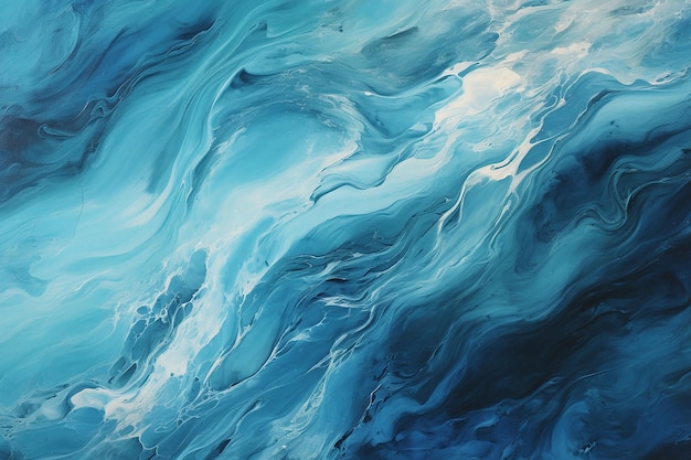 Sea Scene and Waves Background