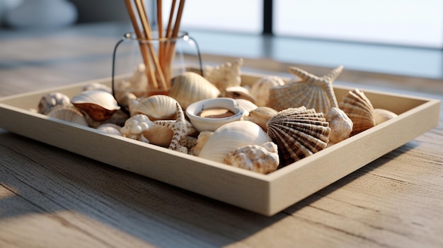 sea shellsHD 8K wallpaper Stock Photographic Image