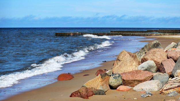 Photo sea shore view