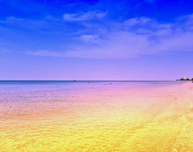 Sea and sky on a clear day