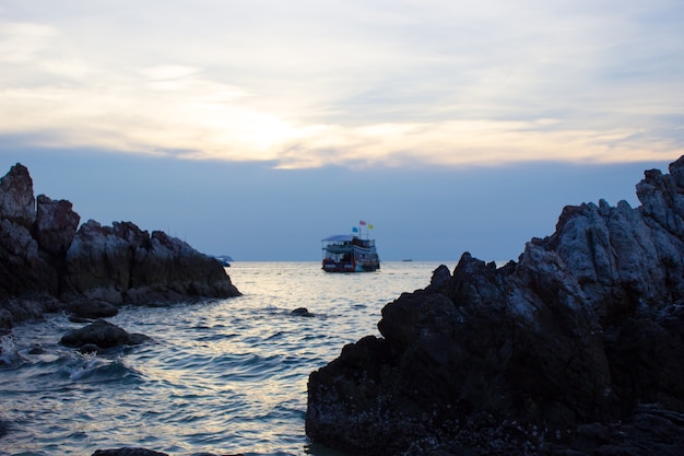 Sea and sky in the evening