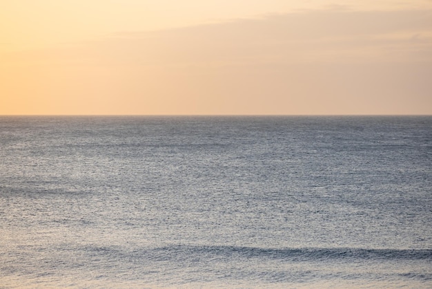 Sea and the sky under sunset period