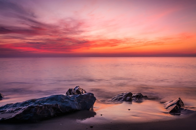 Sea and sky in Twilight time