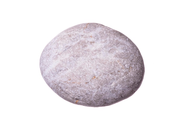 Sea stone on a white background. close-up