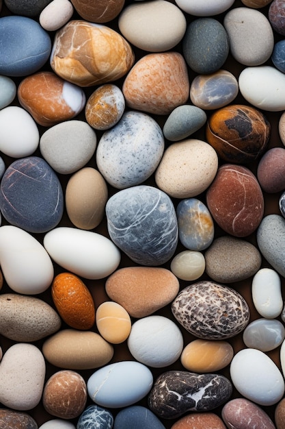 Photo sea stones background nature sea eco river