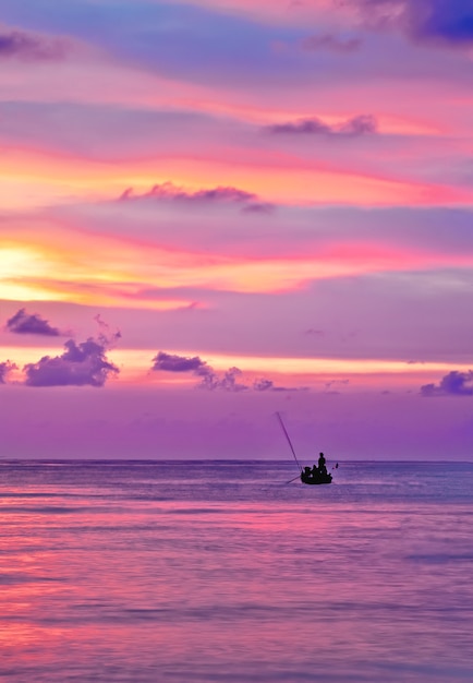 Sea Sunset Tropical island tranquillity