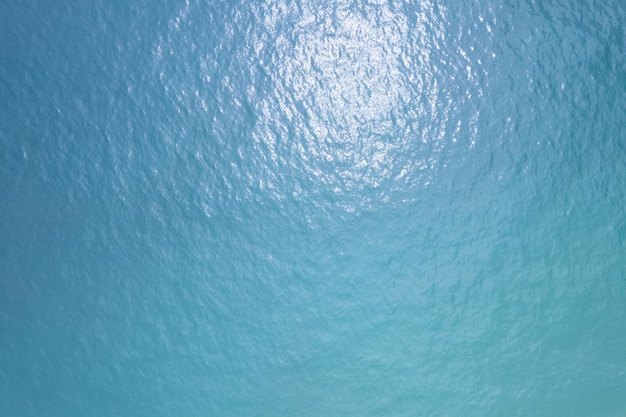 Sea surface background aerial viewBird eye view photo of small waves and water surface texture Turquoise sea background Beautiful nature Amazing view