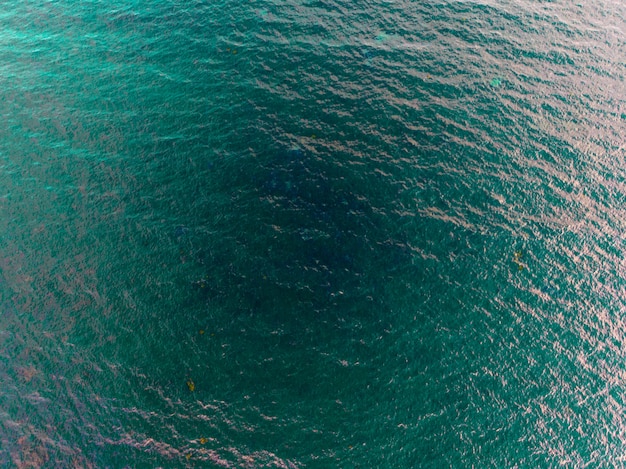 Superficie del mare, vista dall'aeroplano.