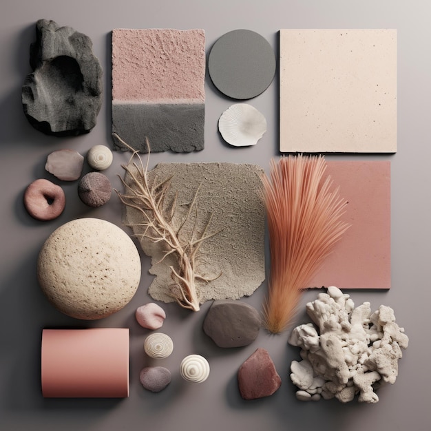 Photo sea textures a stunning mid century modern website for natural decor with pale pink dark concrete t