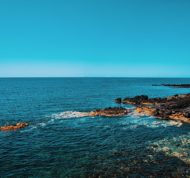 The Sea of theLinosa island Sicily