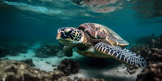 Sea Turtle Close Up wallpaper