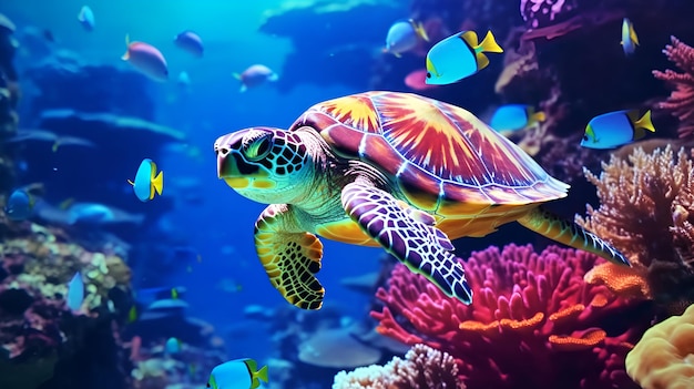 Photo sea turtle