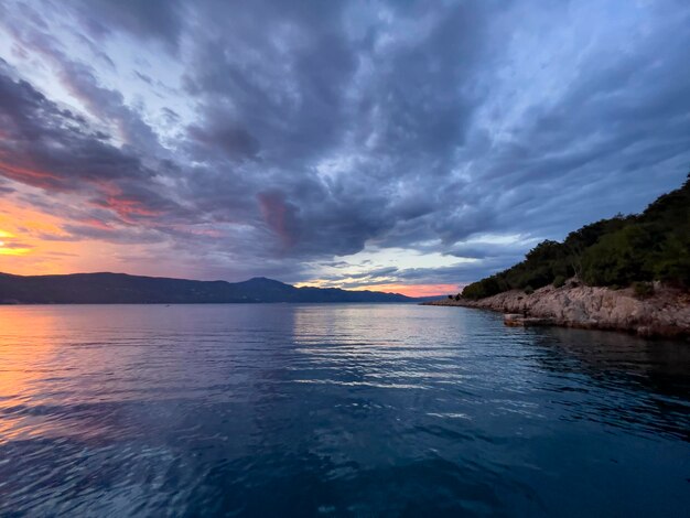 Sea view Dramatic sky The most nice sunset