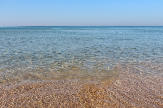 Sea view from the shore.