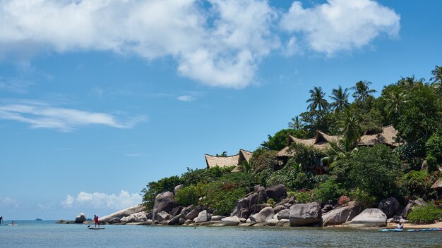 Sea view on a hot day. Ko Tao. Thailand.