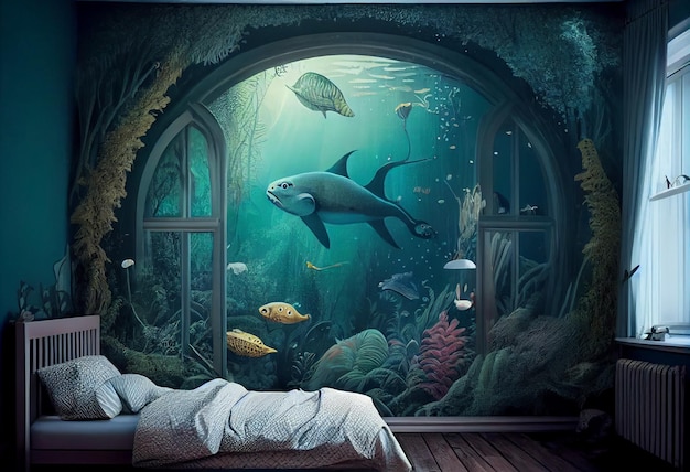 Under the sea wallpaper mural